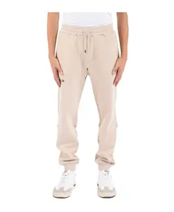 Хлопковые спортивные штаны-джоггеры с логотипом. Dondup, бежевый