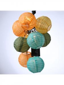 Marelida Светодиодная гирлянда на солнечных батареях, 10 разноцветных фонариков - длина: 4,5 м