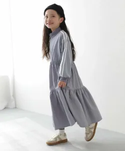 Платье Sideline с застежкой-молнией до середины груди, многоярусное, детский размер 26SS Devirock, цвет G Blue