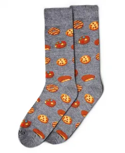 Мужские носки с принтом "Tasty Cookies" MeMoi, серый