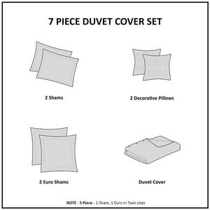 Комплект пододеяльников с жаккардовым хлопковым жаккардом Madison Park Maize и декоративными подушками, цвет Rust