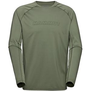 Рубашка selun fl с длинными рукавами мужская с логотипом Mammut, цвет marsh