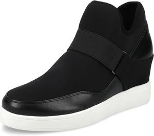 Женские кроссовки на танкетке Damari с ремешками от Journee Collection, черный