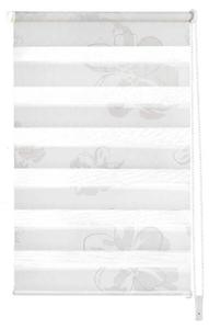 Рулонные шторы GARESA Klemmfix, 70x150x6 см цвет weißer stoff mit taupefarbenen blumen