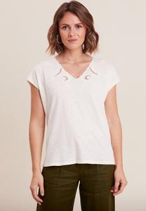 Принт на футболке Breal, кремовый