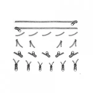 Декор для маникюра Bna Silver Zip Ornament