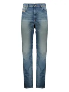 Джинсы с пятью карманами прямого кроя Diesel, синий