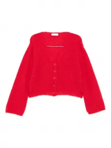 Кардиган с V-образным вырезом Akep, красный