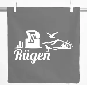 Декоративная наволочка Huuraa с пляжным мотивом, подарочная, 40x40 см, стальной серый хлопок, украшение на Рюген Hellweg Druckerei