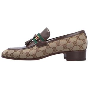 Лоферы GG Canvas с кисточками Gucci