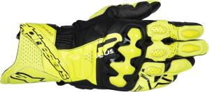 Перчатки для мотоспорта Alpinestars GP Plus R V3, Premium Protection & Control, Full Leather, CE Certified, Yellow Fluo/Black