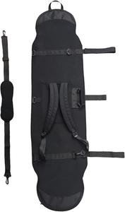 Чехол для сноуборда, регулируемая мягкая сумка для сноуборда с плечевым ремнем, устойчивая к царапинам, легкая, удобная для путешествий, сумка для авиаперелетов CurcKua, Black