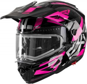 Шлем FXR Maverick X 2025 Small, черный / фуксия