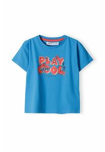 Футболка с принтом SHORT SLEEVE WITH PRINT MINOTI, цвет blue