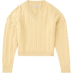 FILA BASELINE Chunky FW24 Вязаный свитер женский желтый