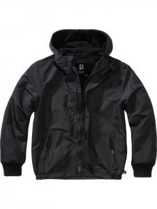 Brandit Детская функциональная куртка "Kids Frontzip Windbreaker" черного цвета