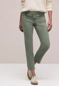 Джинсы средней посадки, узкие Street One, Sage Green Washed