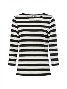 Рубашка с длинными рукавами черного и бежевого цветов More & More