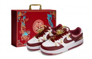 Nike Кроссовки для скейтбординга Gamma Force женские, низкие, белые/красные/золотые