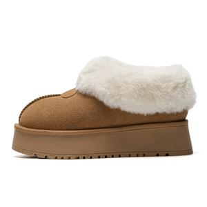 EXULL Q Женские зимние ботинки Camel, устойчивые к истиранию и увеличивающие рост, противоскользящие, длиной до щиколотки