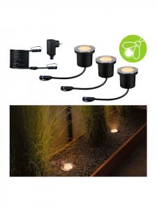 Встраиваемый светодиодный напольный светильник Plug & Shine, базовый комплект, защищает от насекомых  Paulmann