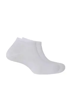 Комплект из 2 однотонных мужских носков из органического хлопка Punto Blanco, белый