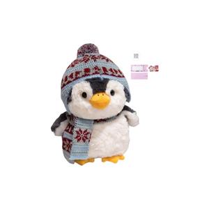 Мягкая и милая плюшевая кукла пингвин высота 20cm/28cm/35cm AOLETU, Gray+Puppy Pull Greeting Card
