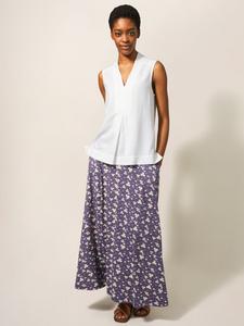 рубашка Celia с v-образным вырезом White Stuff, белый