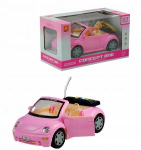 Розовый Кабриолет Сигнальный Автомобиль Для Куклы Автомобиль Midex