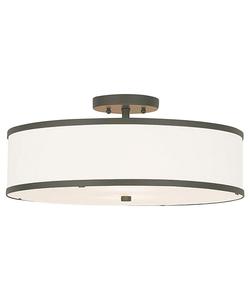 Потолочный светильник Park Ridge Metal 18'' полувстраиваемый Livex, цвет bronze