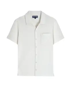 Рубашка для боулинга Terry однотонная Vilebrequin, белый