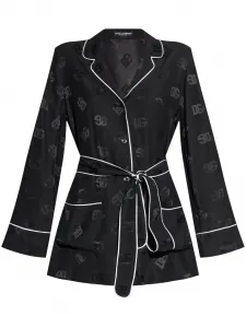 Жаккардовая рубашка Dolce & Gabbana, черный