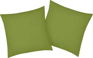 Наволочки bellana "Мако-Джерси-Эксклюзив", (2 шт.), из чистого хлопка 40х40 см, цвет moos