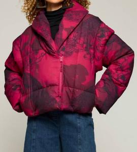 Пуховик Peacock в розовом цвете NOEN