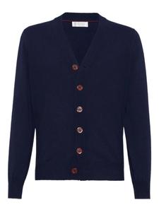 Кашемировый кардиган Brunello Cucinelli, синий