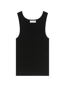 Топ в рубчик Dries Van Noten, черный