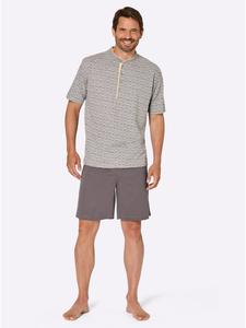 WITT WEIDEN Короткие шорты с серо-меланжевым антрацитовым принтом