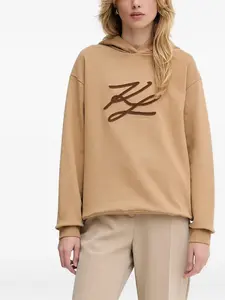 Худи с вышитым логотипом KARL LAGERFELD, нейтральный