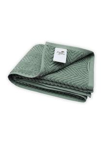 Framsohn Набор из 4 штук: махровые полотенца из органического хлопка "OCEAN" цвета сосны - (Д) 100 x (Ш) 50 см