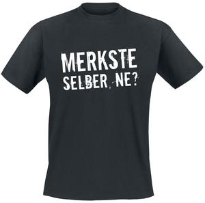 Футболка Sprüche Merkste selber, ne?, черный