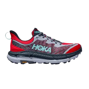Кроссовки HOKA Mafate Speed 4 Cerise Stormy Skies, красный