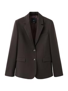 MANGO Пиджак 'BERGEN' в темно-коричневом цвете