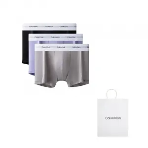 Мужские трусы 3 штуки Calvin Klein, черный/светло-голубой/светло-серый