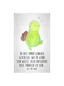 Mr. & Mrs. Panda Гостевое туалетное полотенце, свисток в виде черепахи с надписью белым цветом