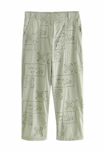 Брюки PETITE FIT EMBROIDERED Next, зеленый