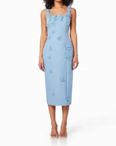 Платье миди Prague василькового цвета Elliatt
