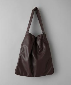 Сумка-тоут на одно плечо из искусственной кожи с присборенной вязкой Coen, цвет Md. Brown