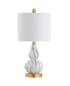 Миниатюрная стеклянная светодиодная настольная лампа Anya Jonathan Y, clchrome