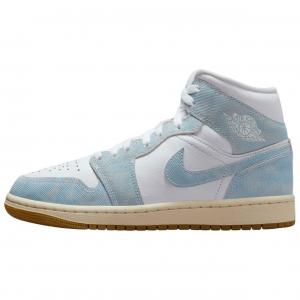 Кроссовки 1 Mid Denim Women's Jordan, белый