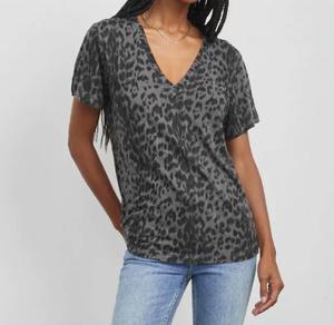 Топ с леопардовым принтом Cara Umber темно-серого цвета Rails
